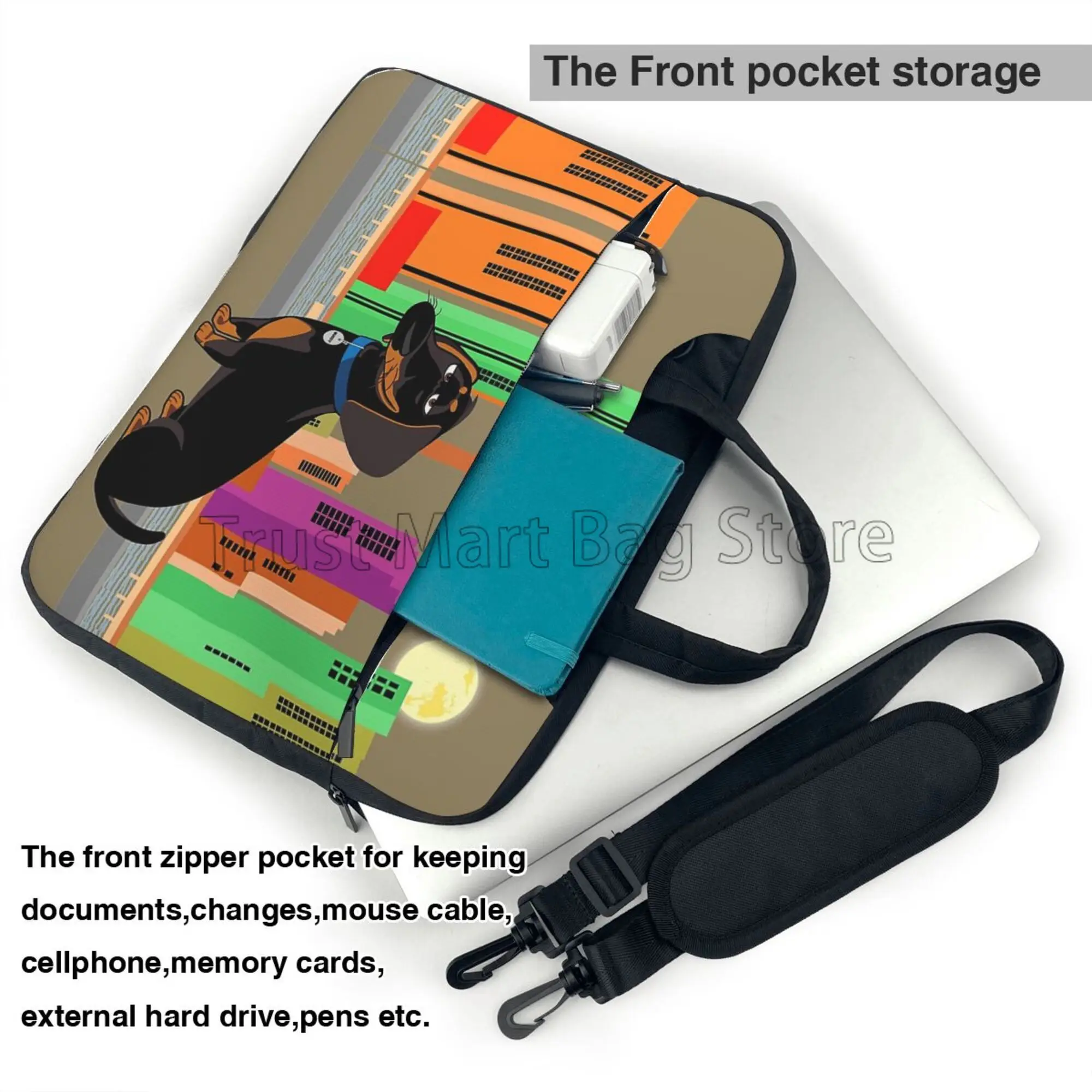 Cute Dachshund Print Laptop Ca - огляд і ціна Tablet And Accessories Bag