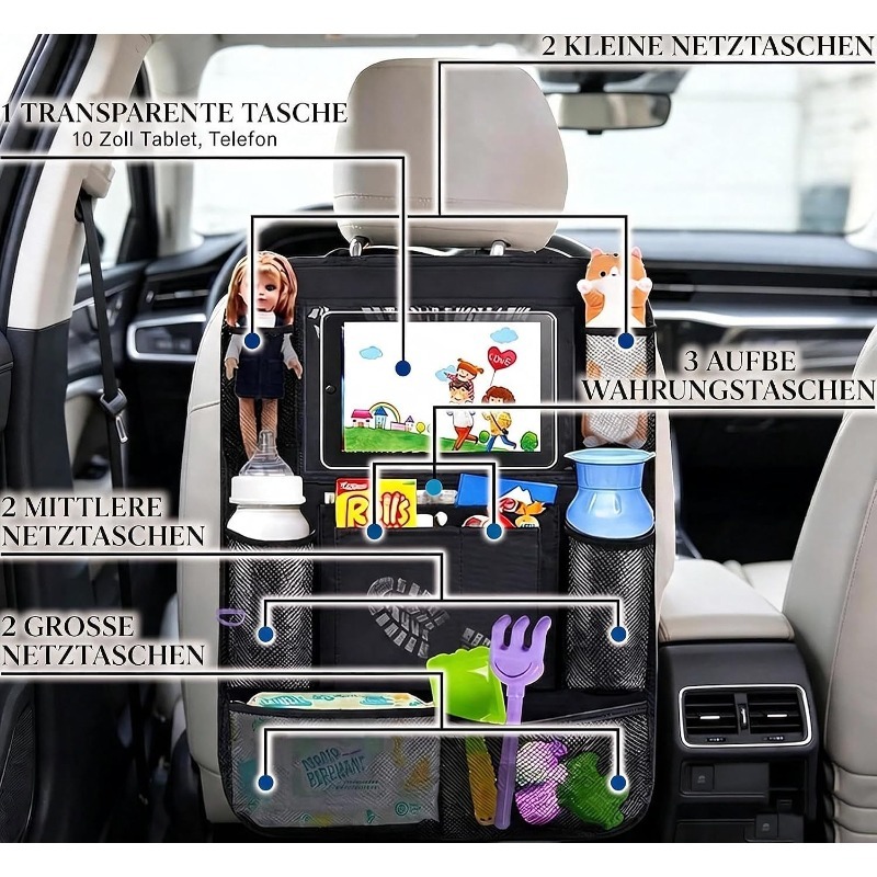 Car Backseat Organizer with To - огляд і ціна Tablet And Accessories Bag