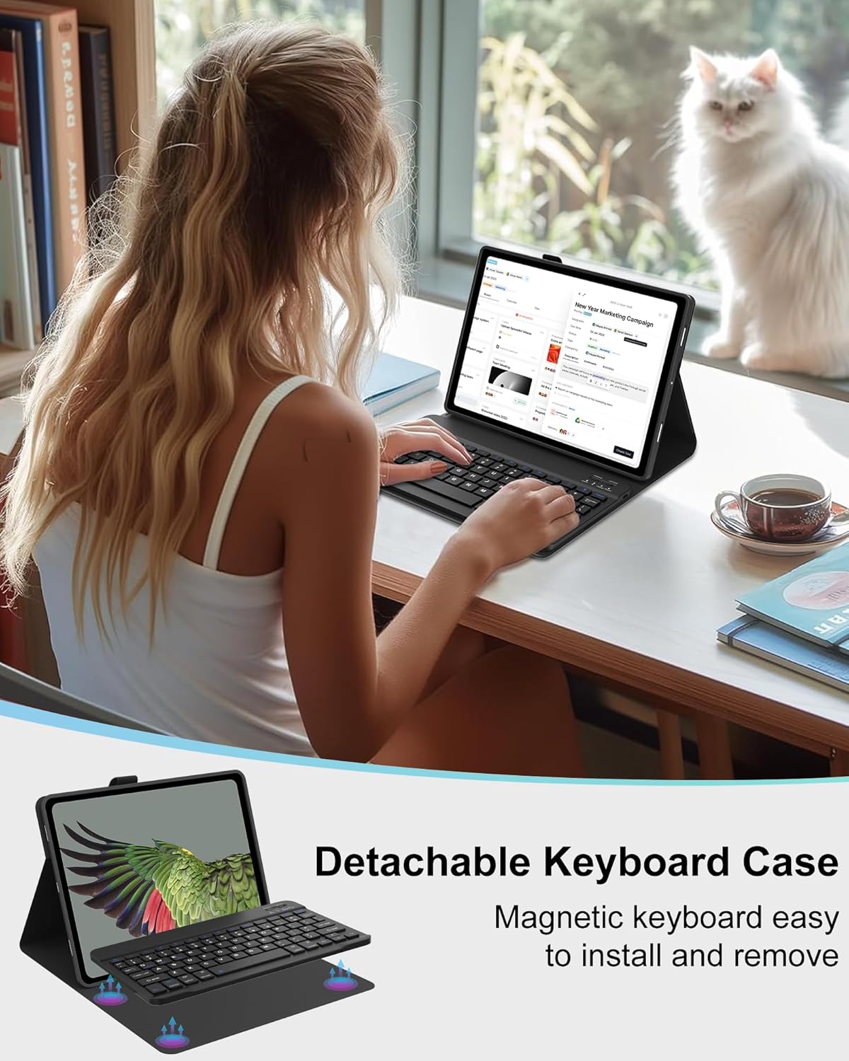 Detachable Round Keycap Blueto - огляд і ціна Samsung Tablet Keyboard Accessories